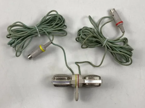 Grundig Gdsm 202 Dynamic Stereo Microphone with Original Bag Space Age Design