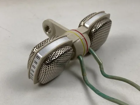 Grundig Gdsm 202 Dynamic Stereo Microphone with Original Bag Space Age Design