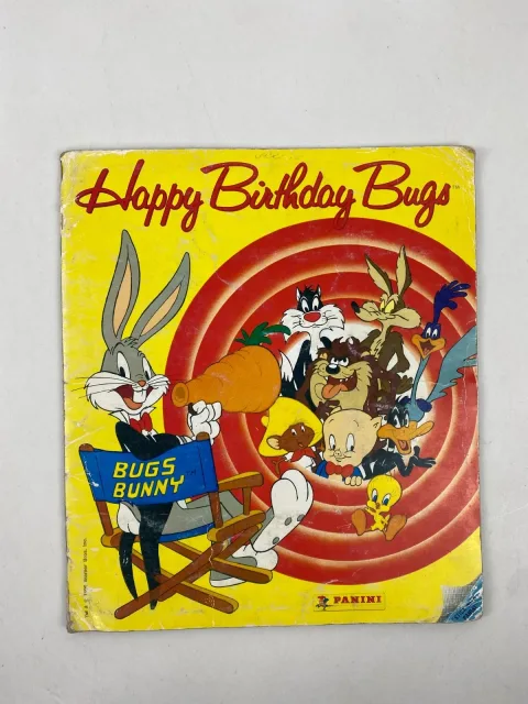 Panini Happy Birthday Bugs Bunny Sticker Album 10 Stickers missing 1990