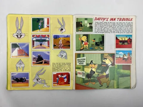 Panini Happy Birthday Bugs Bunny Sticker Album 10 Stickers missing 1990