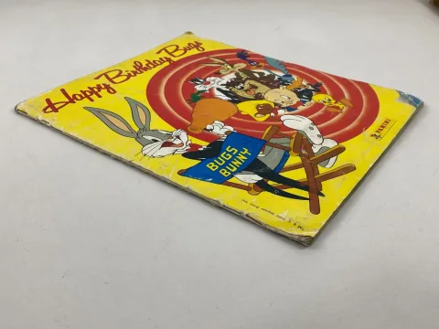 Panini Happy Birthday Bugs Bunny Sticker Album 10 Stickers missing 1990