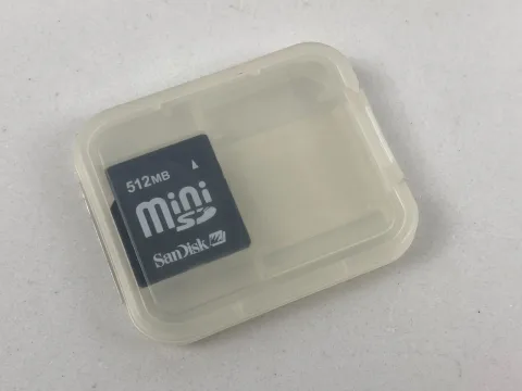 SanDisk Mini-SD 512MB Memory card Type-MiniSD Mobile/Cellular Phones SDSDMN512