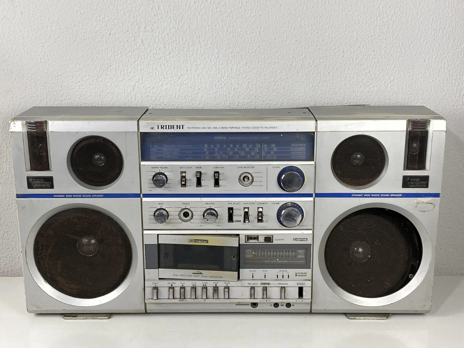 Trident CX-473F Stereo Boombox Ghettoblaster Stereo Cassette