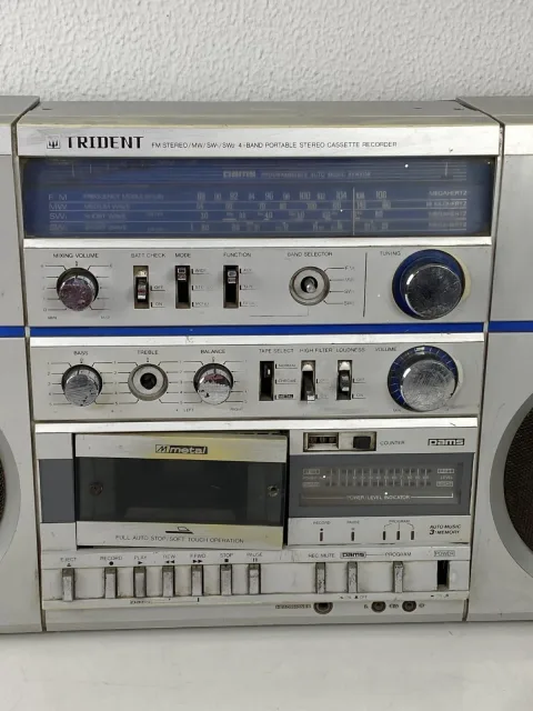Trident CX-473F Stereo Boombox Ghettoblaster Stereo Cassette