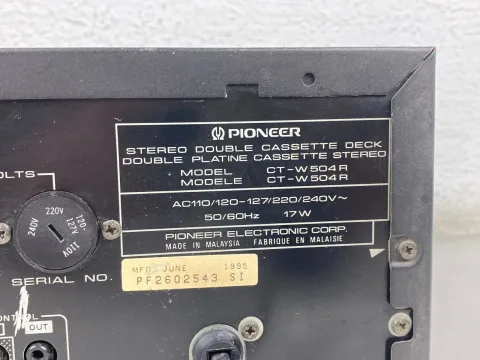 بيونير CT-W504R ستريو دبل دوبل لكاسيت ديك