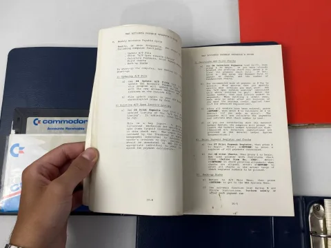 C64 Commodore 64 / 128 Accounts Receivable Billing Superbase Disk 5.25