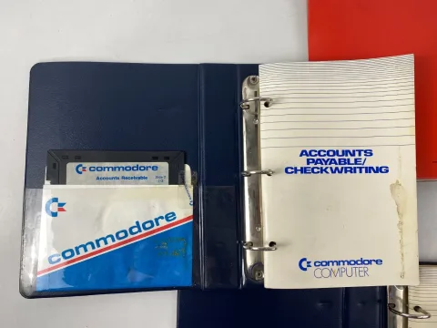 C64 Commodore 64 / 128 Accounts Receivable Billing Superbase Disk 5.25