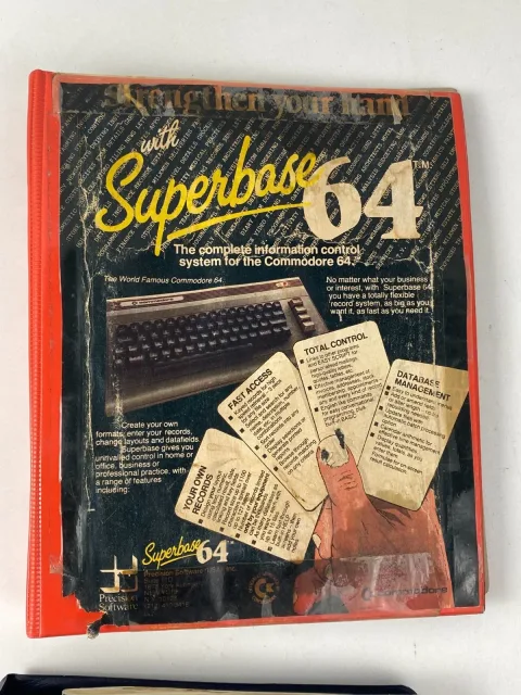 C64 Commodore 64 / 128 Accounts Receivable Billing Superbase Disk 5.25