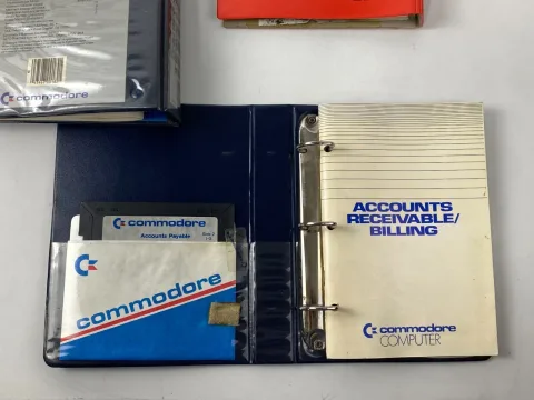 C64 Commodore 64 / 128 Accounts Receivable Billing Superbase Disk 5.25