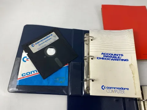 C64 Commodore 64 / 128 Accounts Receivable Billing Superbase Disk 5.25