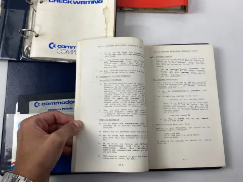 C64 Commodore 64 / 128 Accounts Receivable Billing Superbase Disk 5.25