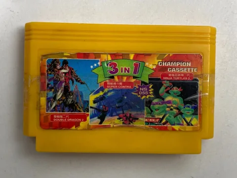Cartridge لعبة Nes 3 في 1 Famicom Famiclone