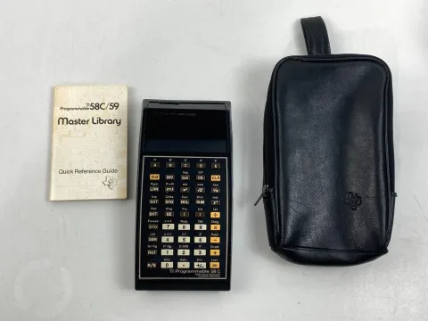 Texas Instruments TI-58C Programmable Calculator w/Module/ Case