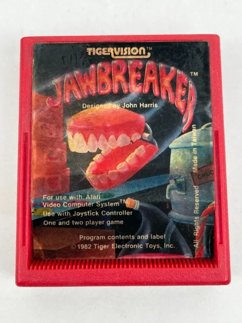 Atari 2600 Jawbreaker Tigervision Game Cartridge