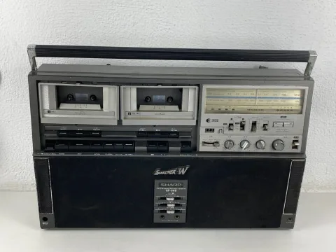 Sharp Searcher W Boobox GF-868 Portable Radio Cassette ese edition