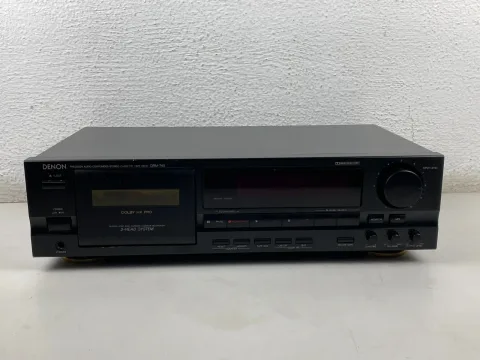 Denon DRM-740 Stereo 3-HEAD System Cassette Deck Player Recorder HX Pro