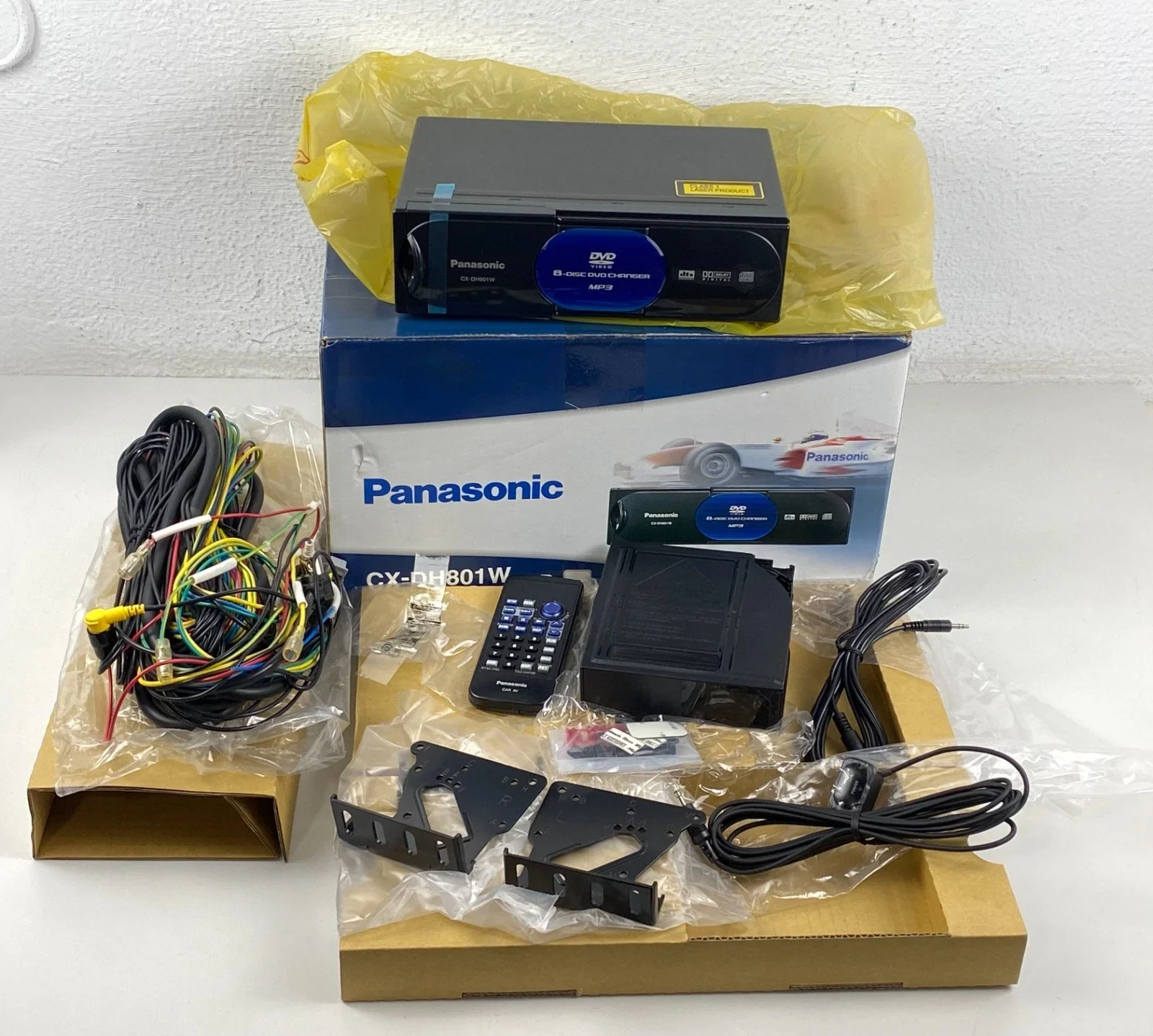 Panasonic CX-DH801W Compact Disc Car Audio 8-Disc CD DVD Video Changer Box eBay