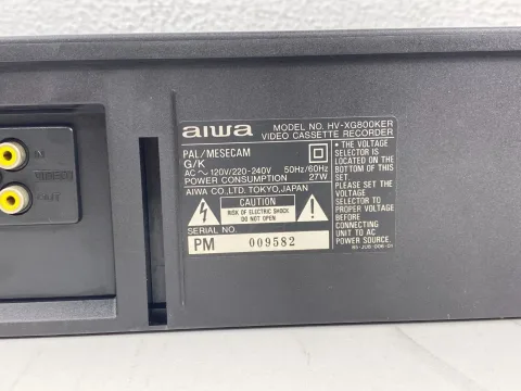 Aiwa HV-XG800KER VHS Video Cassette Recorder VCR