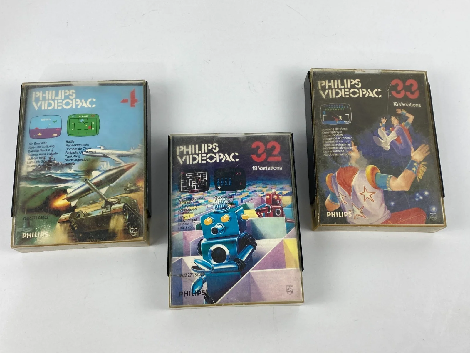 Philips Videopac G7400 VideoPac+ Odyssey 4 32 33 Cartridges Games lot 3