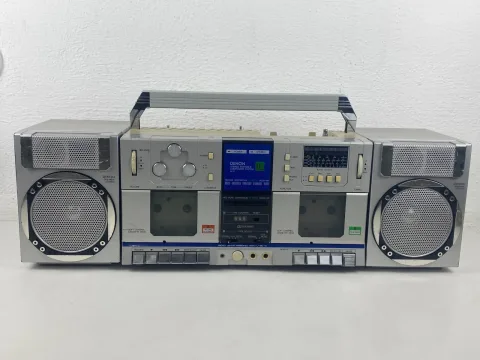 Denon H-2 Cassette High Speed Dubbing Compo Doing Boombox