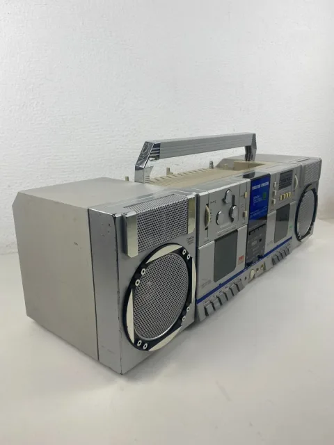 Denon H-2 Cassette High Speed Dubbing Compo Doing Boombox
