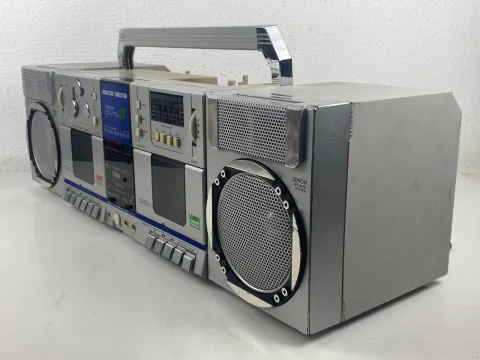 Denon H-2 Cassette High Speed Dubbing Compo Doing Boombox