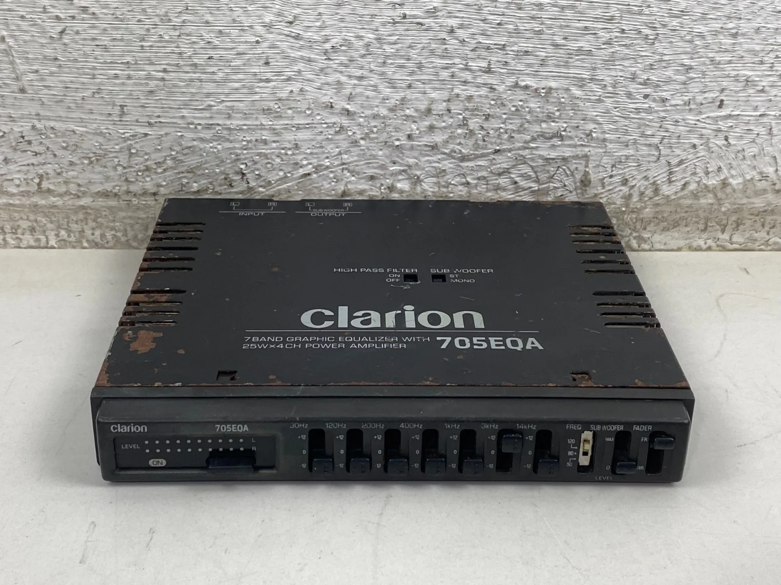 Clarion 705EQA 7 Band Graphic Equalizer Car Power Amplifier
