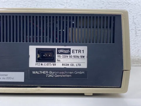 Walther ETR-1 Ricoh 1st portable Desktop Calculator 1969