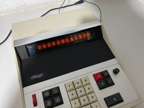 Walther ETR-1 Ricoh 1st portable Desktop Calculator 1969