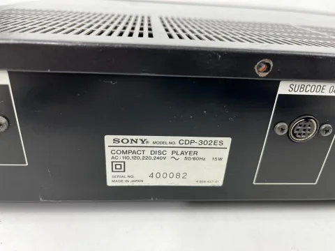 Sony CDP-302 ES Linear Converter system CD player 1984
