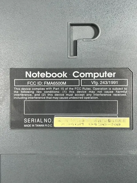 Sager Note Book Laptop Computer 243/1991 with Case