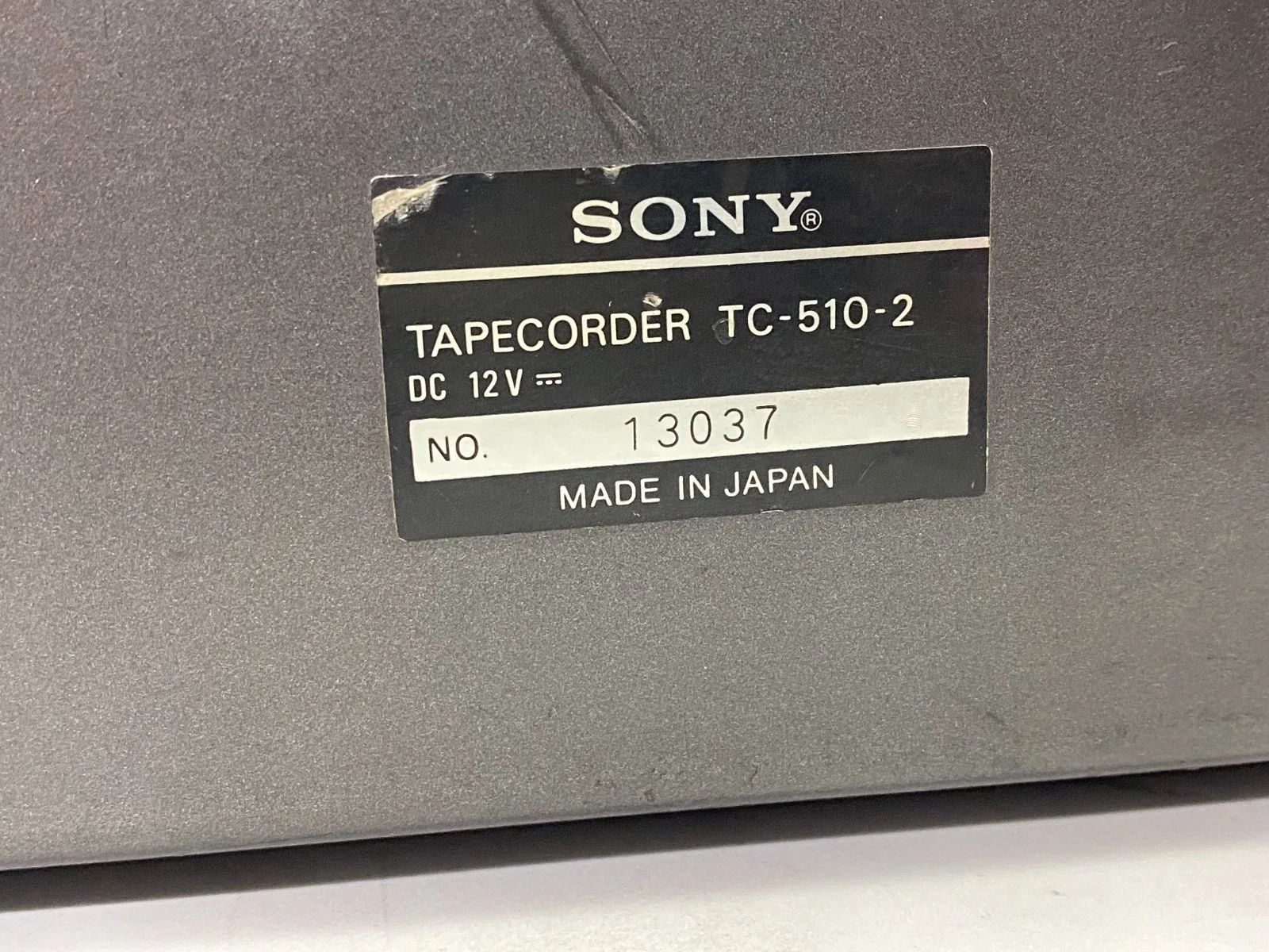 SONY TC-510-2 REEL TO REEL TAPE RECORDER