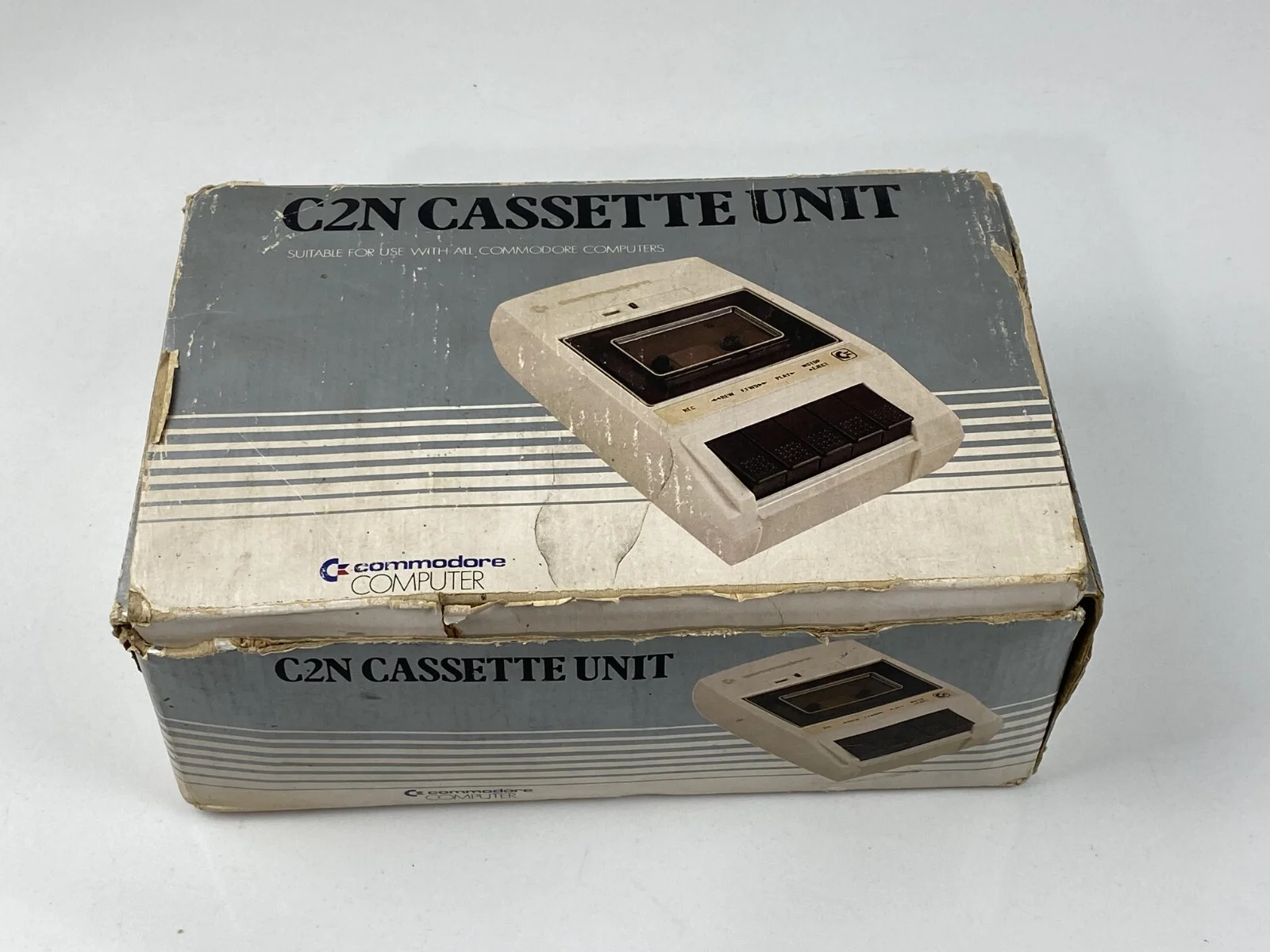 Early Version Commodore C2N Cassette Tape Player Recorder with box