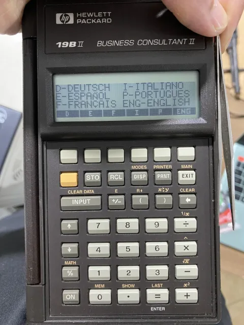 HP 19B II 19BII Hewlett Packard Business Consultant II 2 Calculator