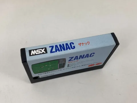 خرطوشة لعبة Zanac A.I. لـ MSX/MSX2 مع صندوق ودليل