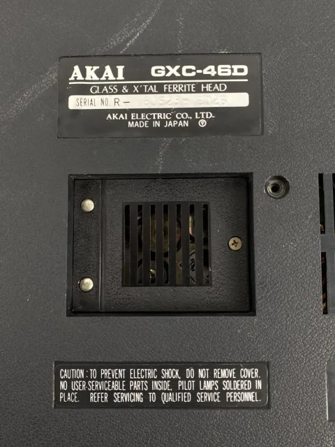 Akai GXC-46D Stereo Tape Deck Cassette Player Recorder