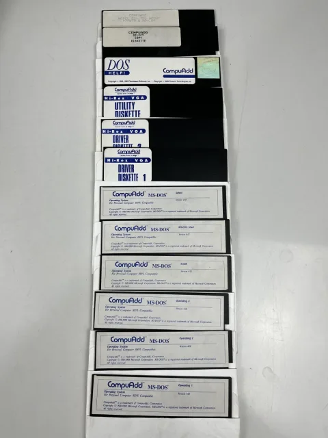 قرص مرن كومبوأد MS-DOS تشغيل 1 النسخة 4.01 متوافق 5.25 بوصة