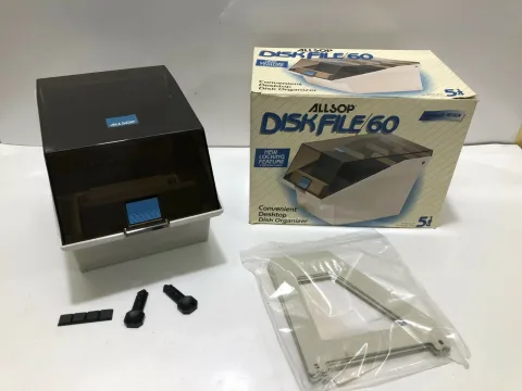 Allsop Disk File/60 5.25\" Floppy Disk Storage Case with Key