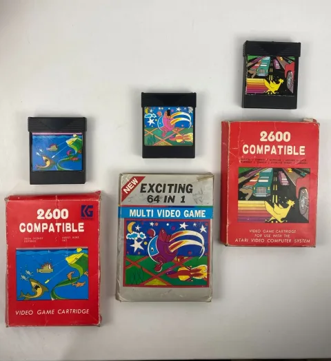 Atari 2600 Compatible Multi Video Game 64 IN 1 Cartridge Made IN Taiwan