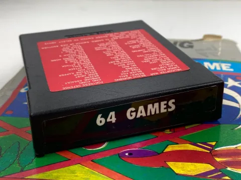 Atari 2600 Compatible Multi Video Game 64 IN 1 Cartridge Made IN Taiwan