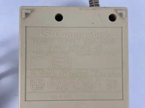 Original Power Supply Adaptor Commodore Amiga A500 Computer 220v