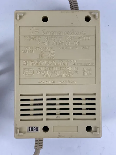 Original Power Supply Adaptor Commodore Amiga A500 Computer 220v