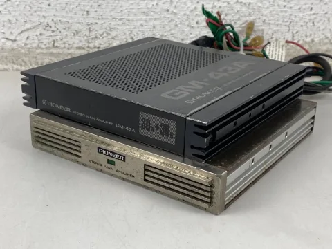 Pioneer Component Car Stereo Main Amplifier GM-4 W/ GM-43A