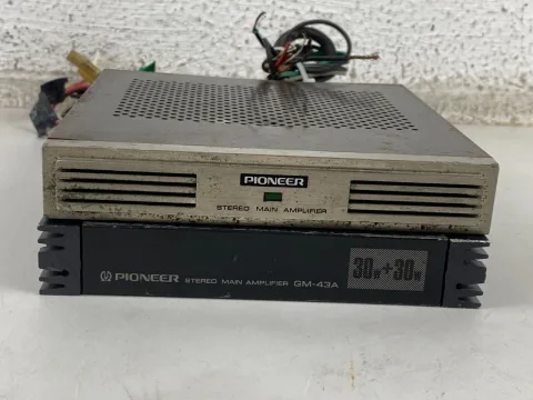 Pioneer Component Car Stereo Main Amplifier GM-4 W/ GM-43A