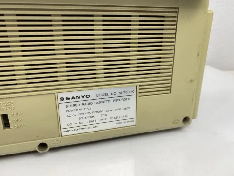 Sanyo M-7830 Stereo Boombox Ghettoblaster Cassette