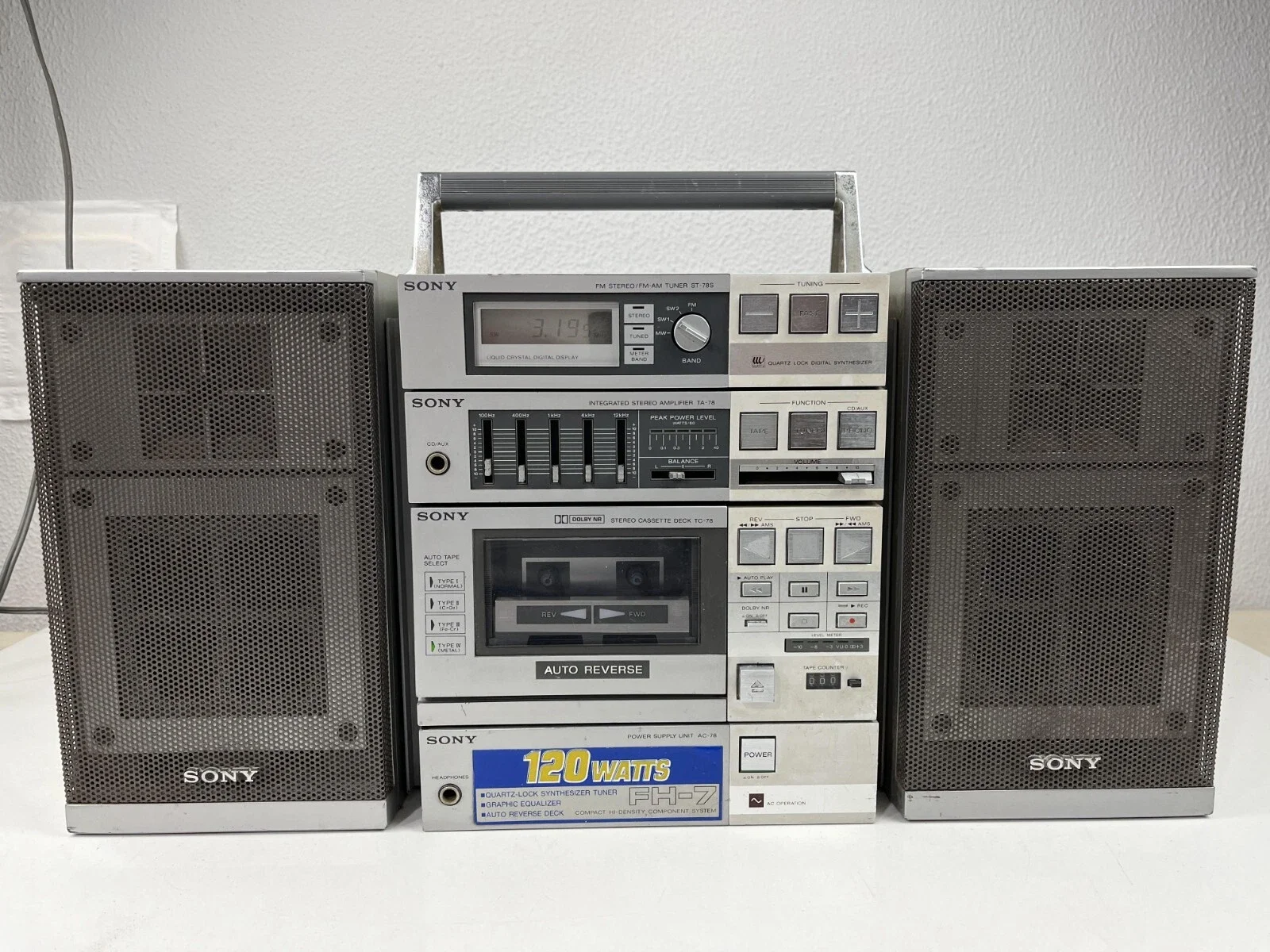 Sony FH-7 Stereo Boombox Ghettoblaster Stereo Cassette eBay