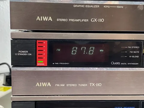 Aiwa BX-110 GX-110 TX-110 FX-90 Stereo Cassette Deck Mini System