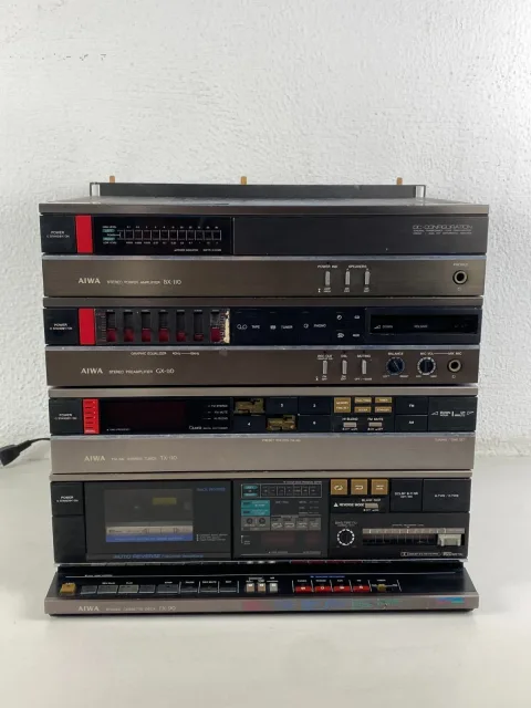 Aiwa BX-110 GX-110 TX-110 FX-90 Stereo Cassette Deck Mini System