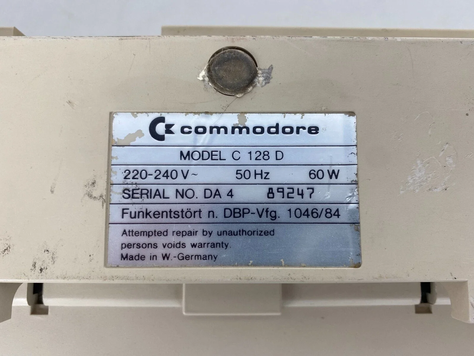 Commodore 128D Computer