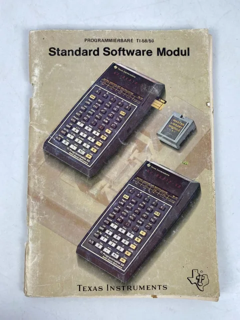 Calculator Texas Instruments TI-58/59 Standard Software Modul
